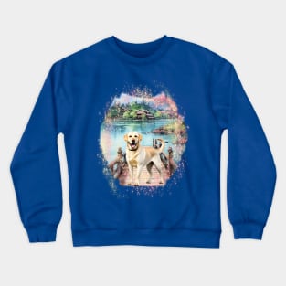 Dog - Golden Labrador Retriever Crewneck Sweatshirt